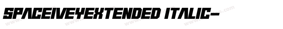 SpaceIveyExtended Italic字体转换